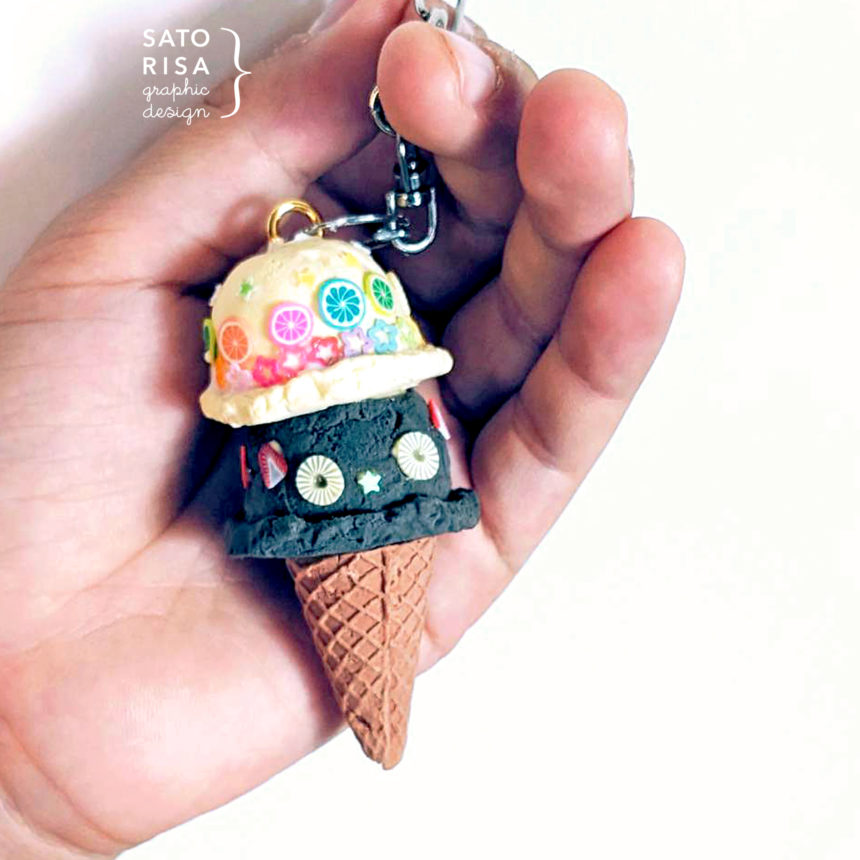 ICE CREAM KEY RING – ほんものそっくり！ アイスクリームキーホルダー @ SATORISA KIDS WORKSHOP